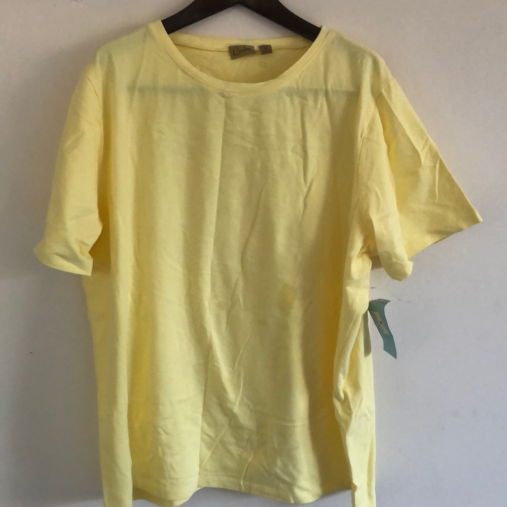 Caslon women’s yellow short sleeve top.